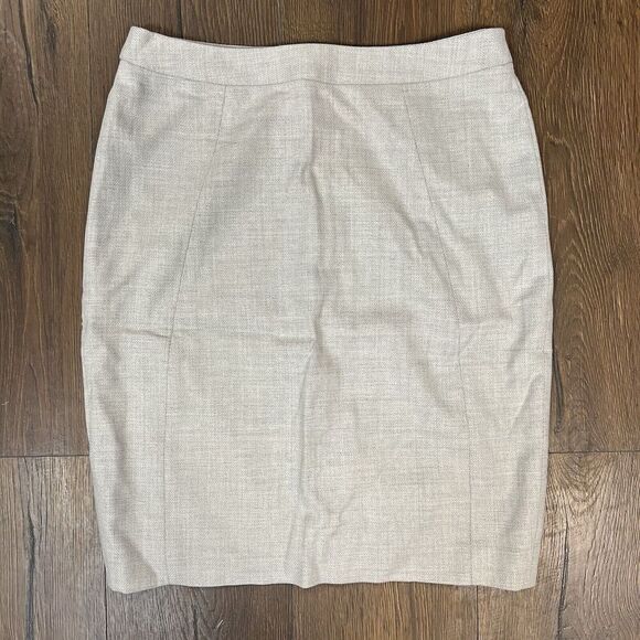 REISS Wool Blend Haven Pencil Skirt In Gray Size 6 - Picture 2 of 7